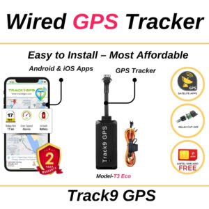 Track9 T3 – Wired GPS and 1 yearTracking Server( APP) with 2 Year Warranty